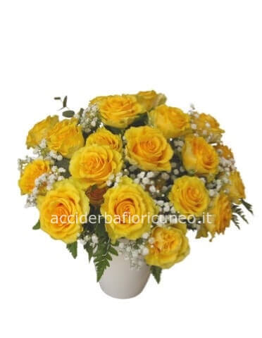 Bouquet rose gialle ( n. 11 rose )