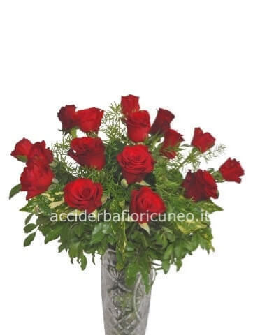 Bouquet di rose rosse testa media