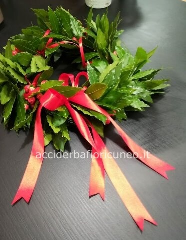 Coroncina alloro e bacche